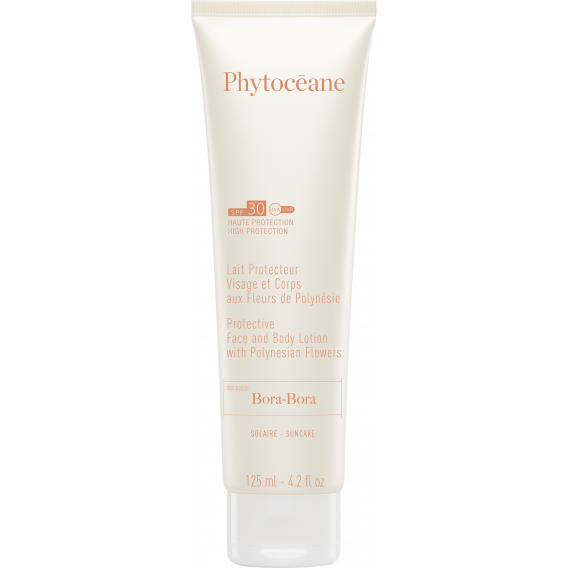 Protective Face and Body Lotion SPF30 with Polynesian Flowers