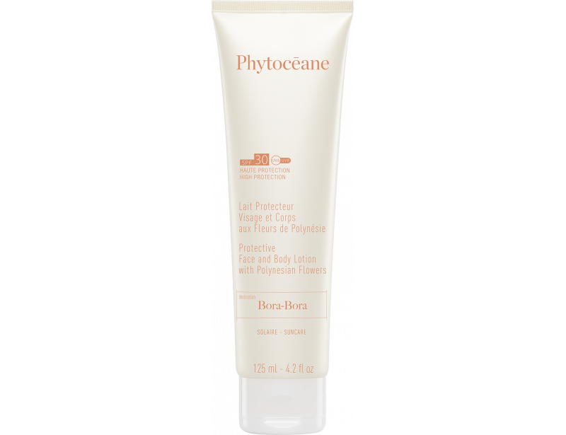 Protective Face and Body Lotion SPF30 with Polynesian Flowers